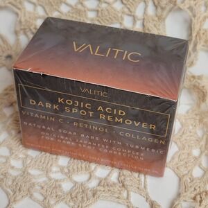 VALITIC Kojic Acid Dark Spot Remover Soap 2 Pack Orange NEW Vitamin C Retinol